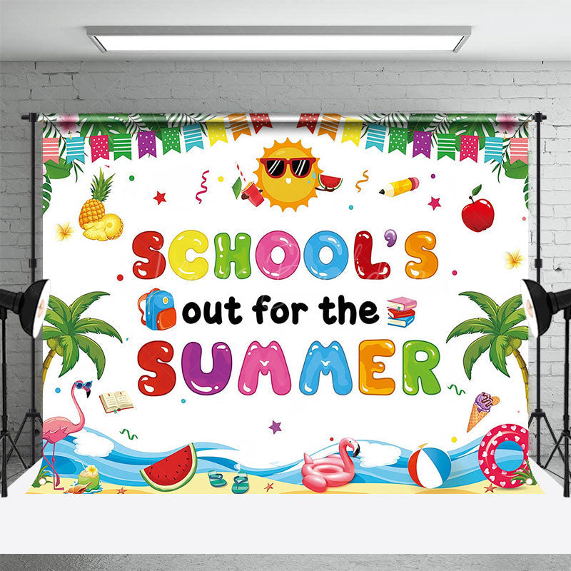 Lofaris Hot Summer Pool Party Happy Holiday Beach Backdrop