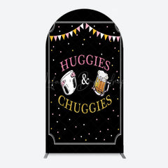 Lofaris Huggies And Chuggies Cute Baby Shower Arch Backdrop