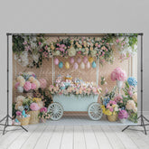 Lofaris Hydrangea Floral Trolley Spring Easter Backdrop