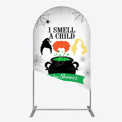 Lofaris I Smell a Child Halloween Baby Shower Arch Backdrop Hocus Pocus Inspired Witch Sisters A is Brewing Decor