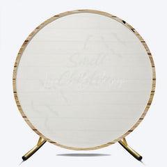 Lofaris I Smell Children Round Backdrop for Halloween Hocus Pocus Inspired with Bats Rustic Wood Witch Party Decor