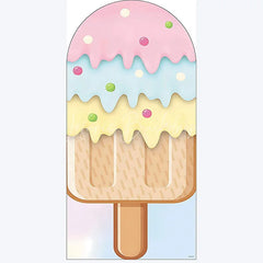 Lofaris Ice Cream Dessert Birthday Backdrop Sweet Candy Themed Arch Decor Fun Party Photo Booth for Girls