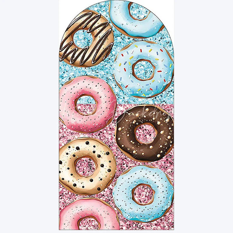 Lofaris Ice Cream Dessert Birthday Backdrop Sweet Candy Themed Arch Decor Fun Party Photo Booth for Girls