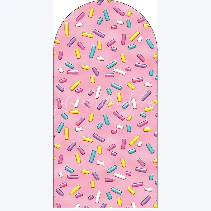 Lofaris Ice Cream Dessert Birthday Backdrop Sweet Candy Themed Arch Decor Fun Party Photo Booth for Girls