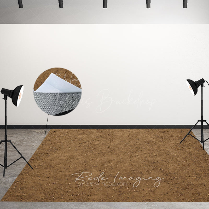 Lofaris Ice Cream Dessert Shop Brown Rug Combo Set Backdrop