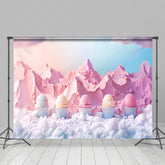 Lofaris Ice Cream Fairy Tale World Summer Cake Smash Backdrop