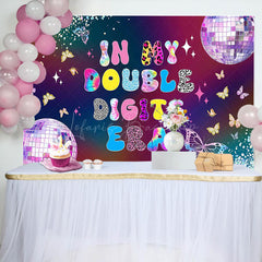 Lofaris In My Double Digits Era Colorful Birthday Backdrop