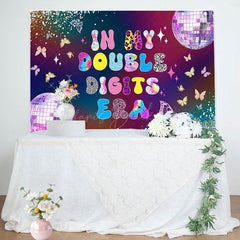 Lofaris In My Double Digits Era Colorful Birthday Backdrop