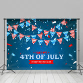 Lofaris Independence Day July 4th Flags Holiday Backdrop
