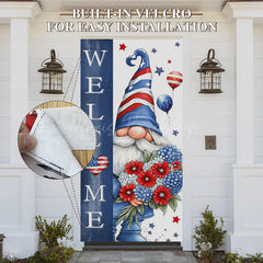 Lofaris Independence Day Vibe Gnome Welcome Home Door Cover