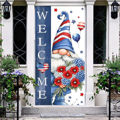Lofaris Independence Day Vibe Gnome Welcome Home Door Cover