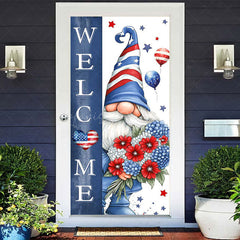 Lofaris Independence Day Vibe Gnome Welcome Home Door Cover