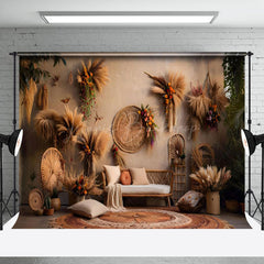 Lofaris Indoor Beige Boho Photography Backdrop For Photo