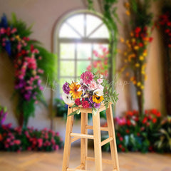 Lofaris Indoor Greeny Window Natural Backdrop For Photo Studio