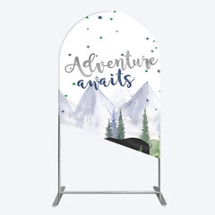 Lofaris Jungle Mountain Bear Forest Baby Shower Arch Backdrop