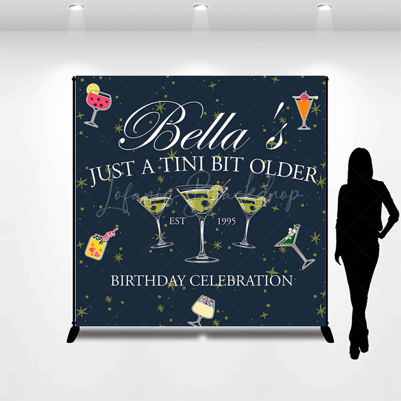 Lofaris Just A Tini Bit Older Custom Name Birthday Backdrop