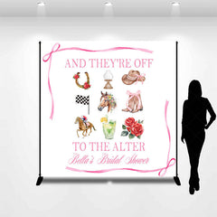 Lofaris Kentucky Derby Romantic Custom Bridal Shower Backdrop