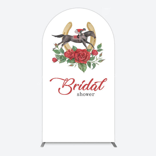 Lofaris Kentucky Derby Rose Leag Bridal Shower Arch Backdrop