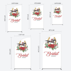 Lofaris Kentucky Derby Rose Leag Bridal Shower Half Moon Arch Backdrop