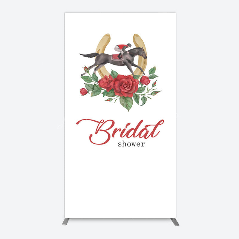 Lofaris Kentucky Derby Rose Leag Bridal Shower Rectangle Backdrop