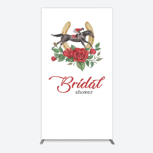 Lofaris Kentucky Derby Rose Leag Bridal Shower Rectangle Backdrop