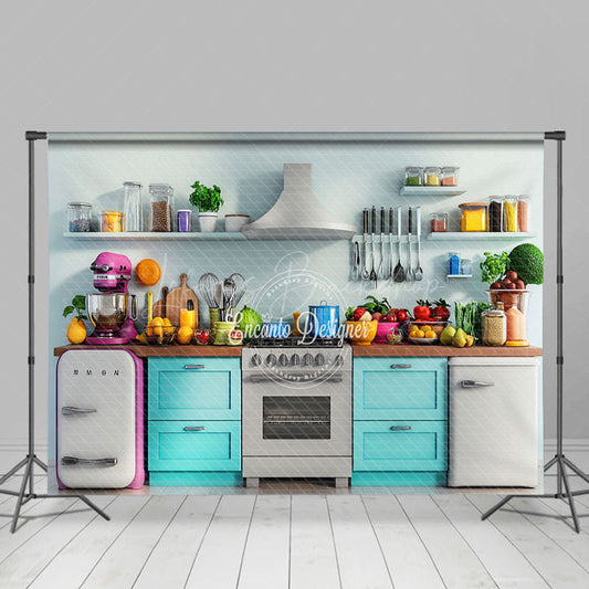 Lofaris Kitchen Display Clean Tidy Photography Backdrop