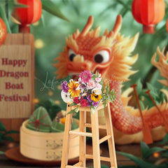 Lofaris Lantern Zongzi Artistic Dragon Boat Festival Backdrop