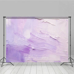 Lofaris Lavender and White Abstract Oil Painting Texture Photography Backdrop Artistic Portrait Photo Studio Prop