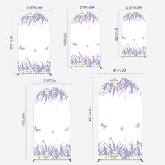 Lofaris Lavender Spring Butterfly Cute Wedding Arch Backdrop