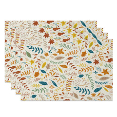 Lofaris Leaves Of Different Colors Art Set of 4 Placemats