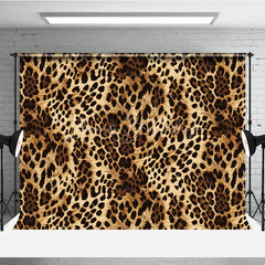Lofaris Leopard Print Backdrop Wild Animal Skin Pattern Party Supplies for Fashion Jungle Theme