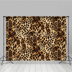 Lofaris Leopard Print Backdrop Wild Animal Skin Pattern Party Supplies for Fashion Jungle Theme