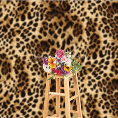 Lofaris Leopard Print Backdrop Wild Animal Skin Pattern Party Supplies for Fashion Jungle Theme