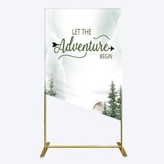 Lofaris Let The Adventure Begin Forest Birthday Rectangle Backdrop