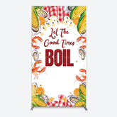 Lofaris Let The Good Times Boil Lobster Birthday Rectangle Backdrop