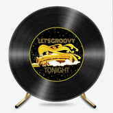 Lofaris Let’s Groovy Tonight 70s Round Backdrop Soul Train Inspired Disco Party Retro Funk Music Birthday Decor