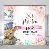 Lofaris Lets Partea Bunny Ice Cream Custom Birthday Backdrop