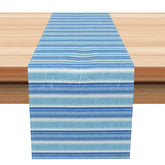 Lofaris Light and Fresh Striped Table Runner for Simple Modern Spring Summer Kitchen Decor