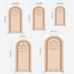 Lofaris Light Brown Leaf Cielito Lindo Birthday Rectangle Backdrop