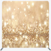 Lofaris Light Gold Glitter Bokeh Aquare Tension Backdrop