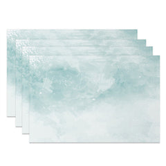 Lofaris Light Green Grey Mixed Abstract Set of 4 Placemats