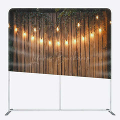 Lofaris Light Stage Backyard Night Party Pillow Case Backdrop