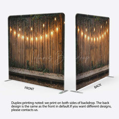 Lofaris Light Stage Backyard Night Party Pillow Case Backdrop