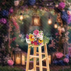 Lofaris Lighted Forest Floral Arch Wedding Photo Backdrop