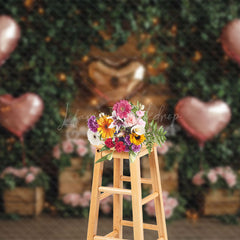 Lofaris Lighted Greenery Balloons Floral Romantic Backdrop