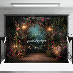 Lofaris Lighted Romantic Floral Arch Plant Wedding Backdrop