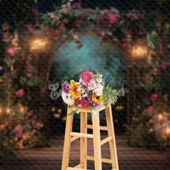 Lofaris Lighted Romantic Floral Arch Plant Wedding Backdrop