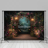Lofaris Lighted Romantic Floral Arch Plant Wedding Backdrop