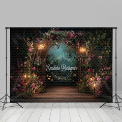 Lofaris Lighted Romantic Floral Arch Plant Wedding Backdrop
