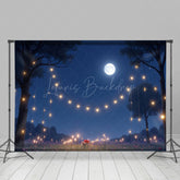 Lofaris Lighted Romantic Night Moonlight Wedding Backdrop